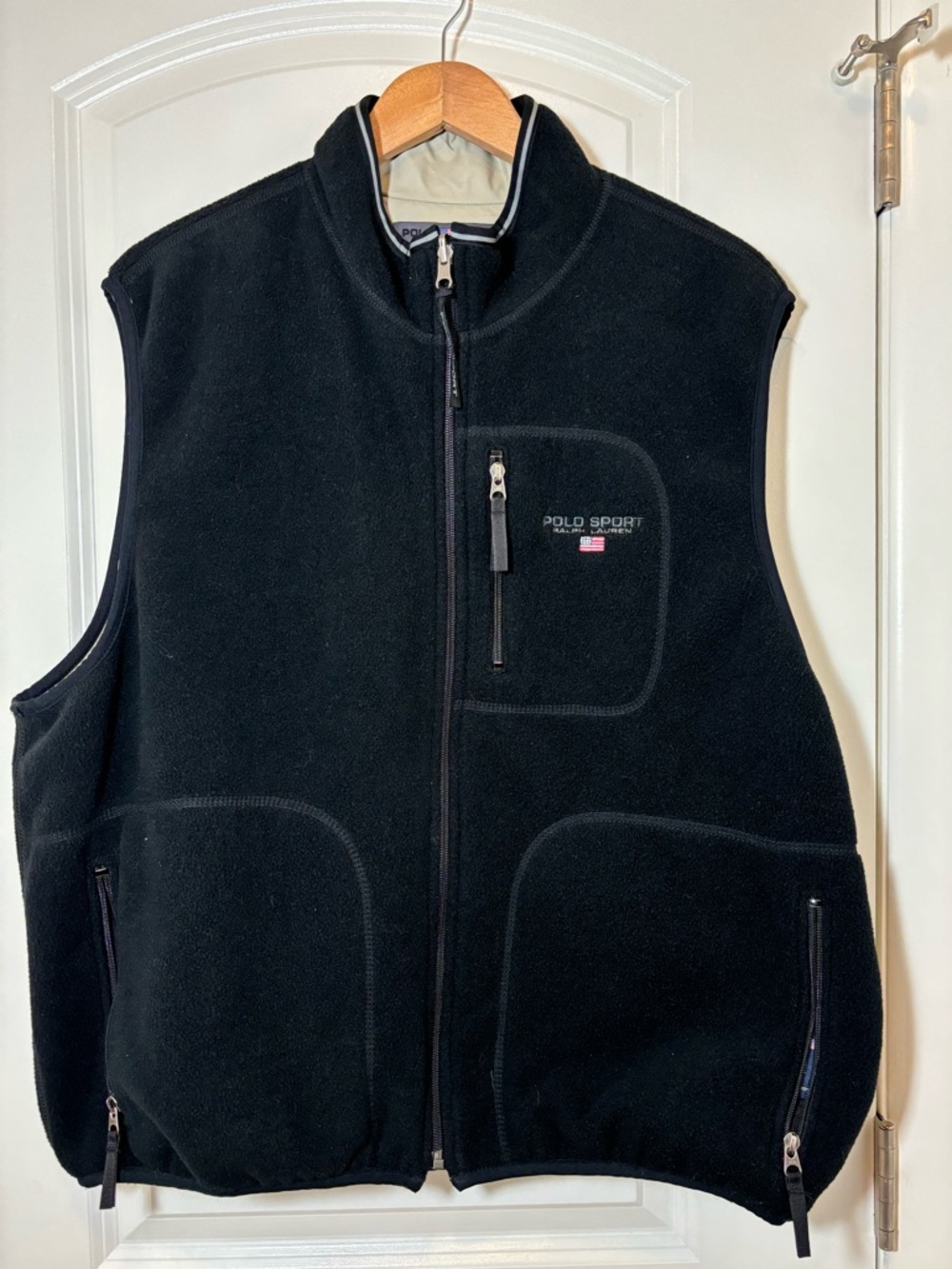 Vintage Polo by Ralph Lauren Men's Lightweight Reversable Vest Made in USA - Picture 4 of 6